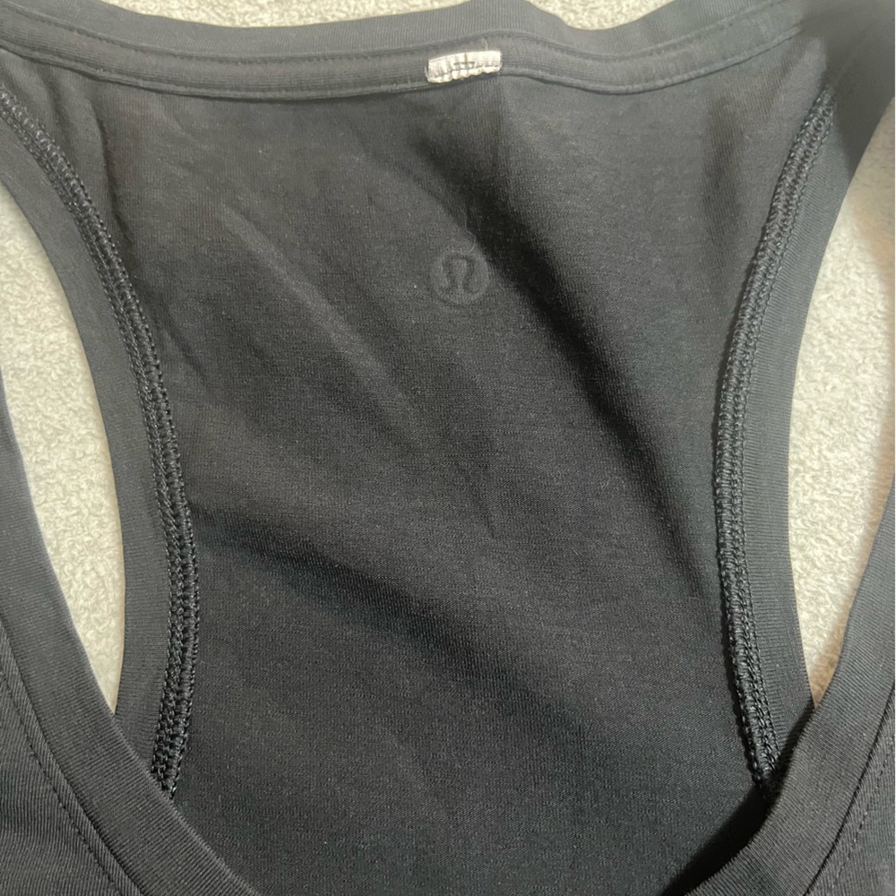 Lululemon Racerback Black Tank Top 8/10? - Picture 6 of 7